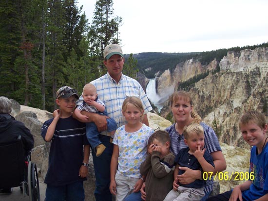 2006 family reunion in Yellowstone National Park